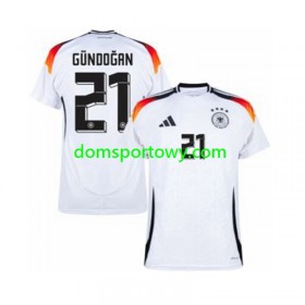 Koszulka Niemcy Ilkay Gundogan 21 Domowe Koszulki Piłkarskie Euro 2024 Krótki Rękaw